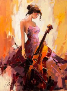 8. lecke 6. festővideó 40 x 60-as  (7 nőalak festőkéssel)