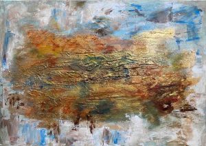 8. lecke 6. festővideó 50 x 70-es kép (7 absztrakt kép festése)