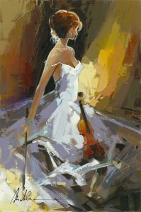 6. lecke 4. festővideó 40 x 60-as  (7 nőalak festőkéssel)