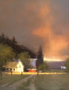 4. lecke 2. festővideó 50 x 40-es tájkép (7 tájkép festése)