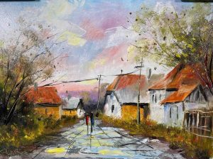 4. lecke 2. festővideó 30 x 40-es tájkép (7 magyaros romantikus tájkép)