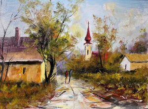 3. lecke 1. festővideó 30 x 40-es tájkép (7 magyaros romantikus tájkép)