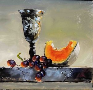 7. lecke 5. festővideó 30 x 30-as kép (5 csendélet festőkéssel)