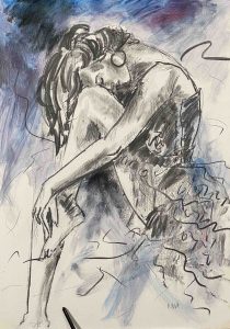 6. lecke 2. videó (nőalakok szénnel és festékkel)