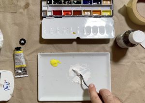 25. lecke  festés gyakorlat 7. videó  (Akvarell kezdő)