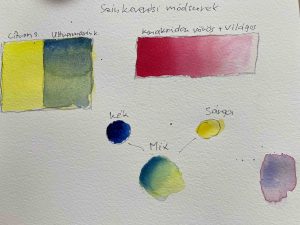 24. lecke  festés gyakorlat 6. videó  (Akvarell kezdő)