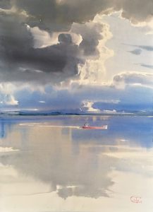 25. lecke 1. festővideó (Akvarell tájkép)