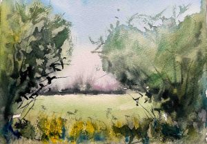 12. lecke  Légköri perspektíva (Akvarell tájkép)