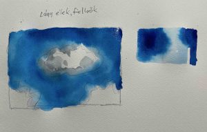 15. lecke  Felhő festés, lágy élekkel (Akvarell tájkép)