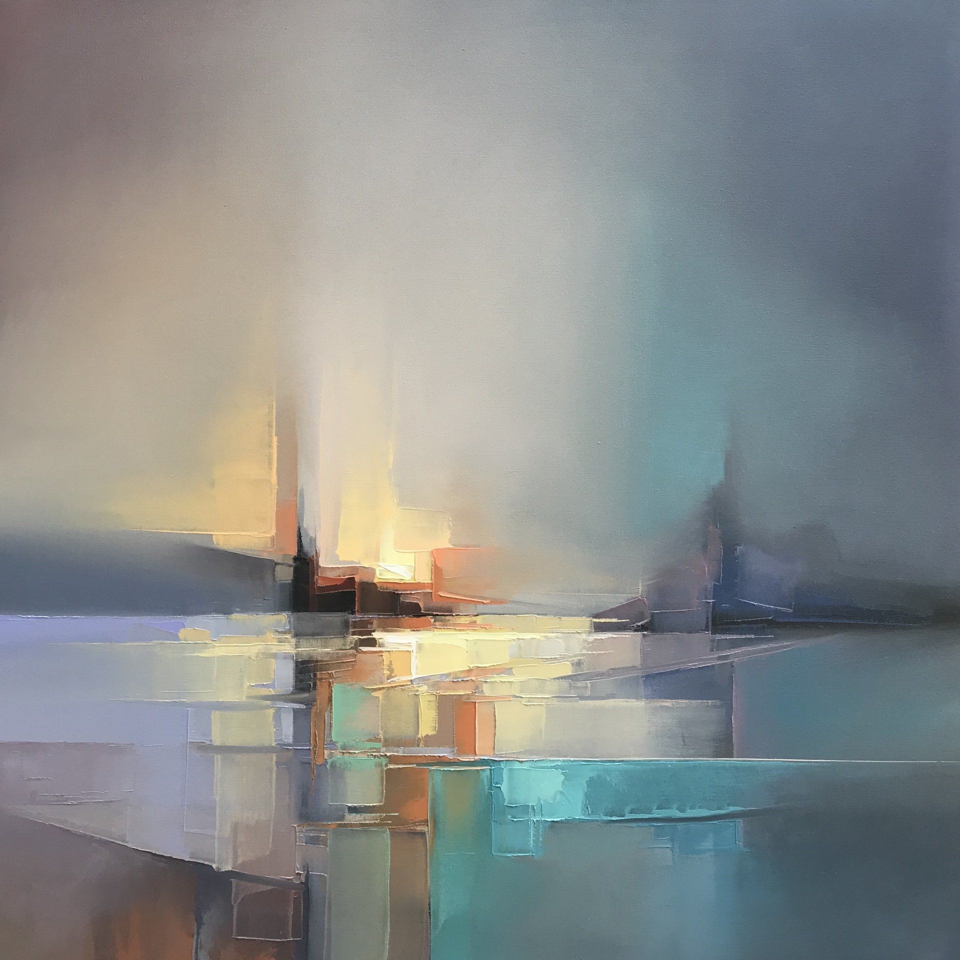 5 db. Festőkéses Absztrakt Tájkép Festése Online Videósorozat - Image 7