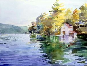 17. lecke  A víz ábrázolás logikája (Akvarell tájkép)