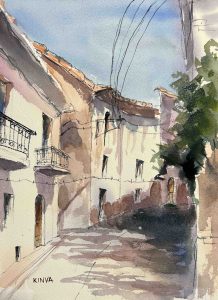 6. lecke 4. festővideó (Mediterrán Akvarell táj 5 db. Videó)