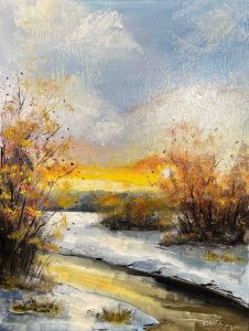 3. lecke 1. festővideó  (Drámai Hatású táj 5 db. Videó)