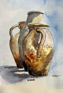 19. lecke Agyag korsó ábrázolása (Akvarell 2. Csendélet Festés)