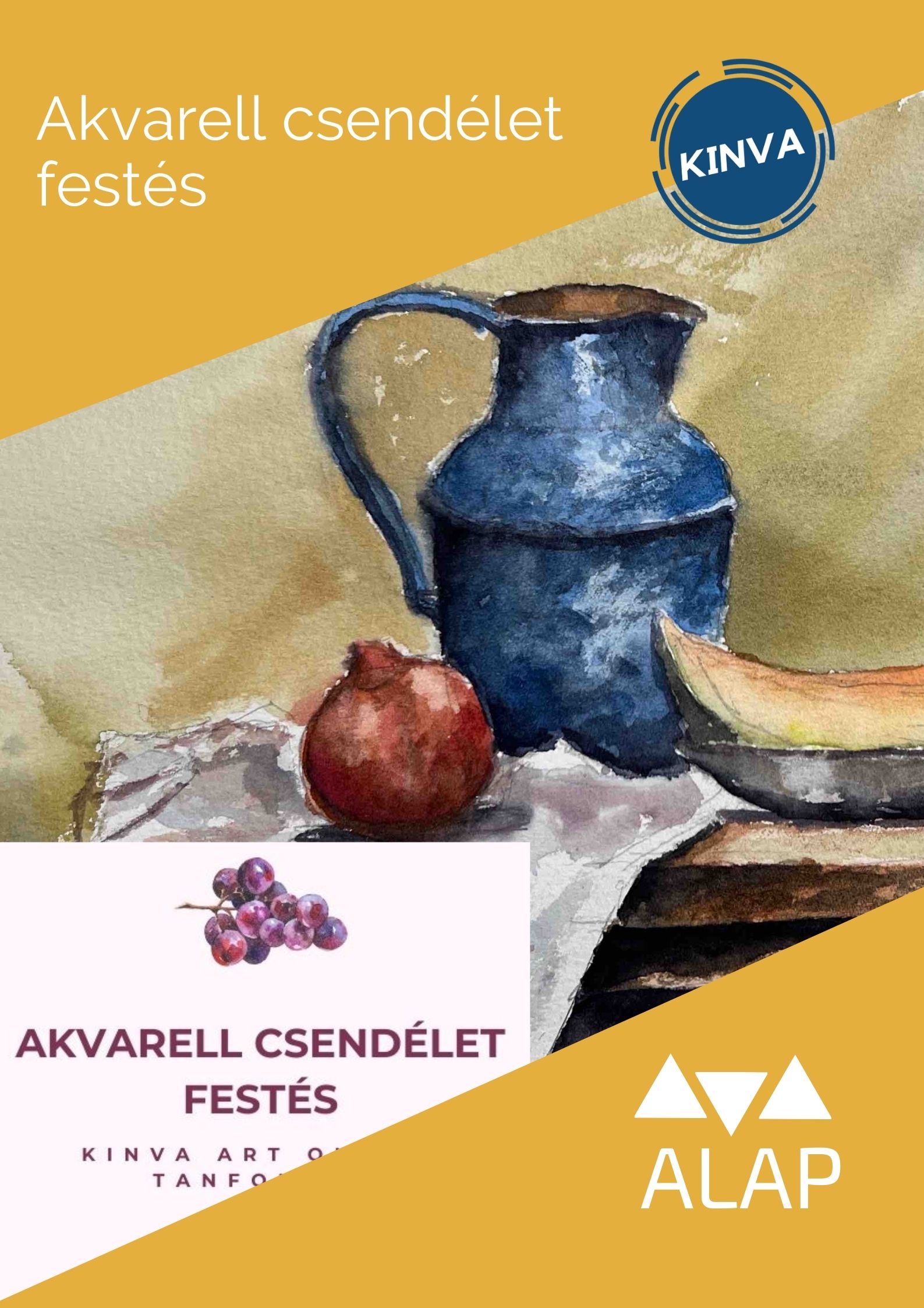 Akvarell 2. Csendéletfestő Online Tanfolyam - Image 3