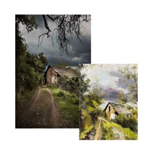 3. Festővideó (Fotóból tájkép Festés)