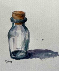 16. lecke Ellipszis és üveg ábrázolása (Akvarell 2. Csendélet Festés)