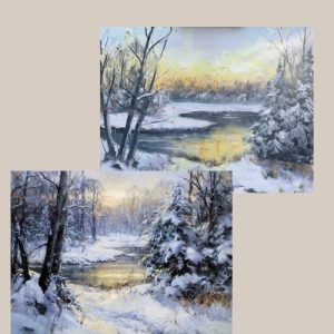 4. Festővideó (Hűsítő Téli tájkép Festés)