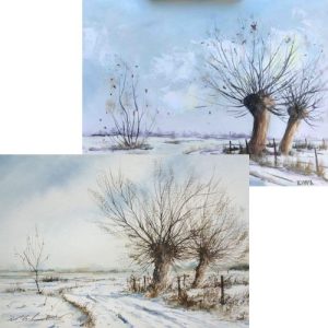 1. Festővideó (Hűsítő Téli tájkép Festés)