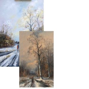 7. Festővideó (Hűsítő Téli tájkép Festés)