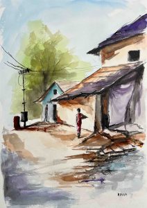 3. lecke 1. képfestő videó (5 db. Akvarell táj)