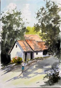 4. lecke 2. képfestő videó (5 db. Akvarell táj)