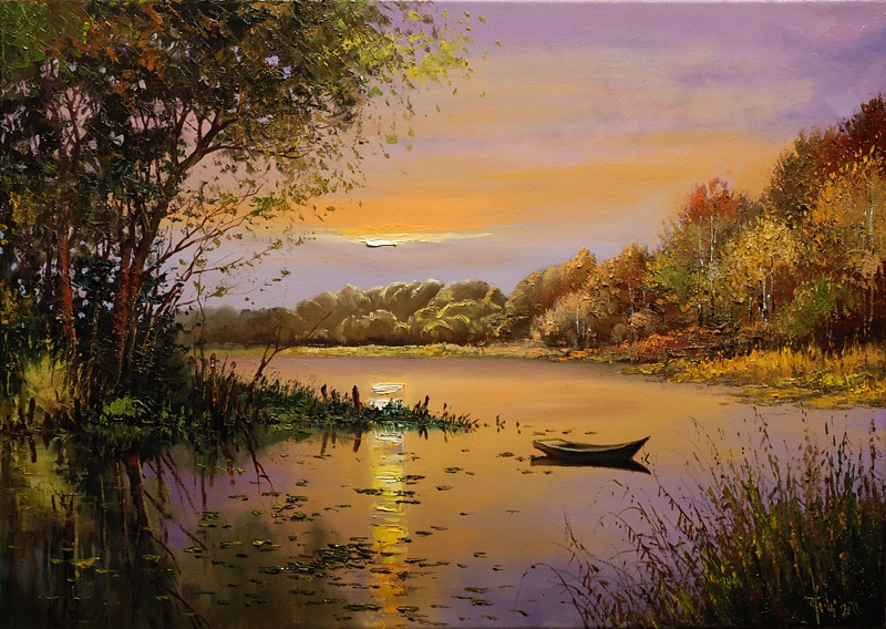 7 db. Őszi Tájkép Festése Online Videósorozat - Image 3