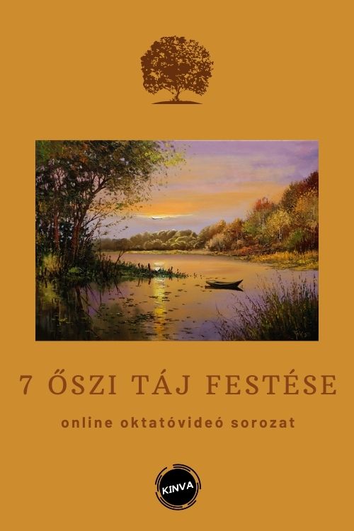 7 db. Őszi Tájkép Festése Online Videósorozat - Image 2