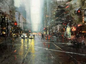 9. lecke 7. Képfestő videó (7 Modern Esős Városkép)