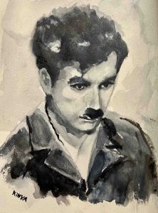 16. lecke Színérték gyakorlat Chaplin (Akvarell 4. Portréfestés)