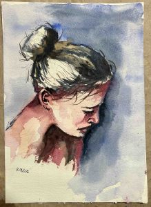 27. lecke 1. festővideó (Akvarell 4. Portréfestés)