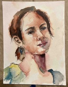 28. lecke 2. festővideó (Akvarell 4. Portréfestés)