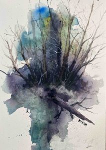 4. Lecke: 3. képfestő oktató videó (5 Drámai Akvarell Táj)