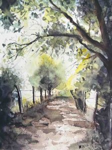 5. Lecke: 4. képfestő oktató videó (5 Drámai Akvarell Táj)