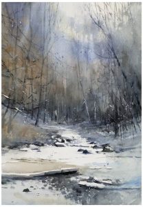 19. lecke: 7. festő videó (Téli Tájak Akvarell)