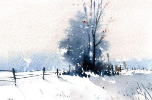 13. lecke: 1. festő videó (Téli Tájak Akvarell)