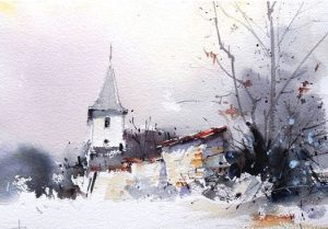 18. lecke: 6. festő videó (Téli Tájak Akvarell)