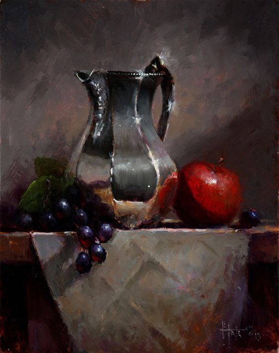 Fém Tárgyak 5 db. Realista Csendélet Festése Online Videó sorozat - Image 4