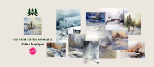 Téli Tájak Festése Akvarellel Online Festőtanfolyam