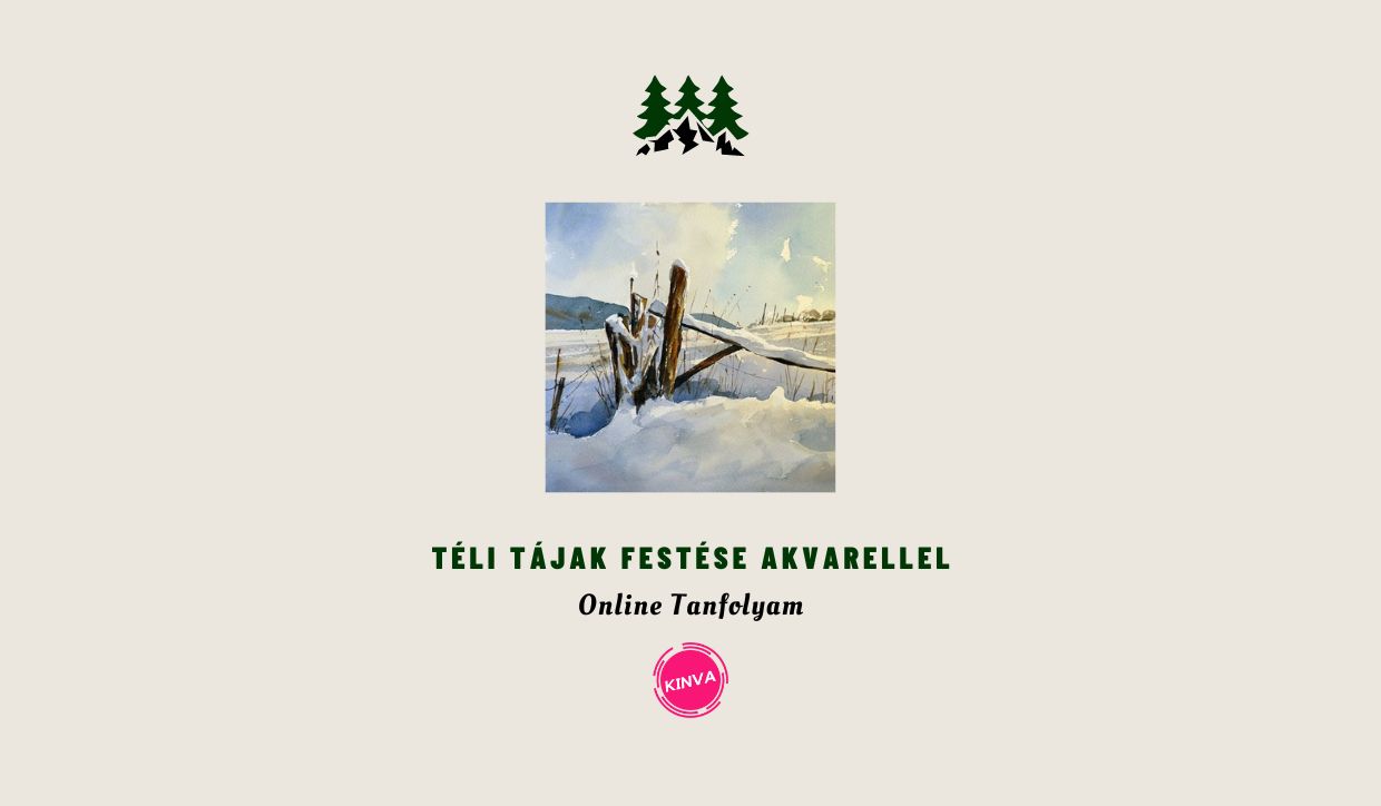 Téli Tájak Festése Akvarellel Online Tanfolyam