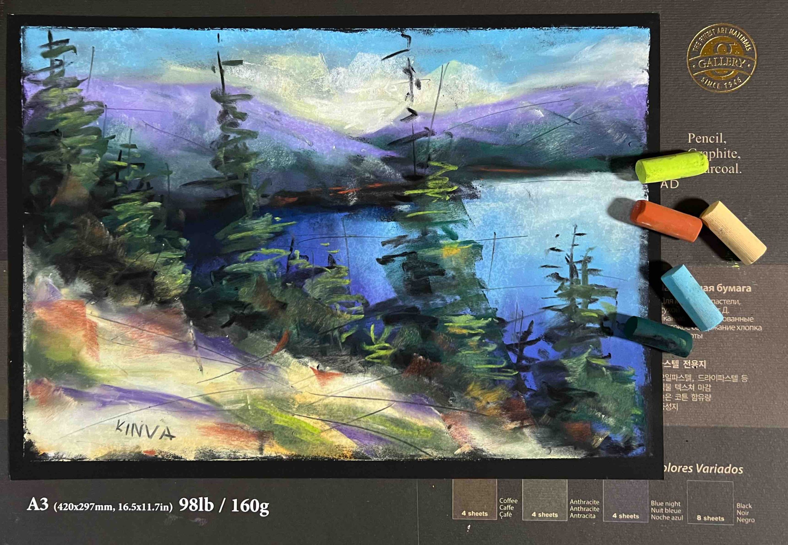 Tájkép Kompozíciók, Pasztellfestés 2. Online Festőtanfolyam - Image 13