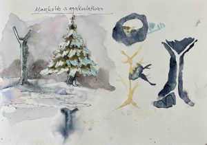 12. lecke Maszkolás a gyakorlatban (Téli Tájak Akvarell)