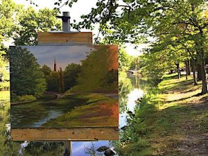 7. lecke Imprimatúra és semleges aláfestés (Pasztell 2. Tájkép komp.)