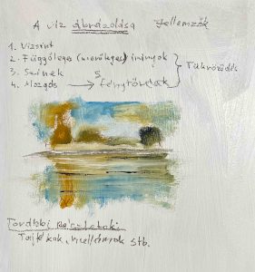1. lecke: Víz ábrázolás technikája (Tükröződések Vízparti Tájak) 