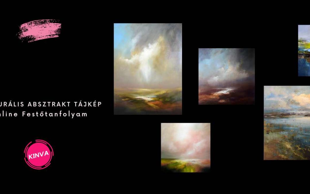 5 db. Figurális Absztrakt Tájkép Festése Online Oktató Videó Sorozat