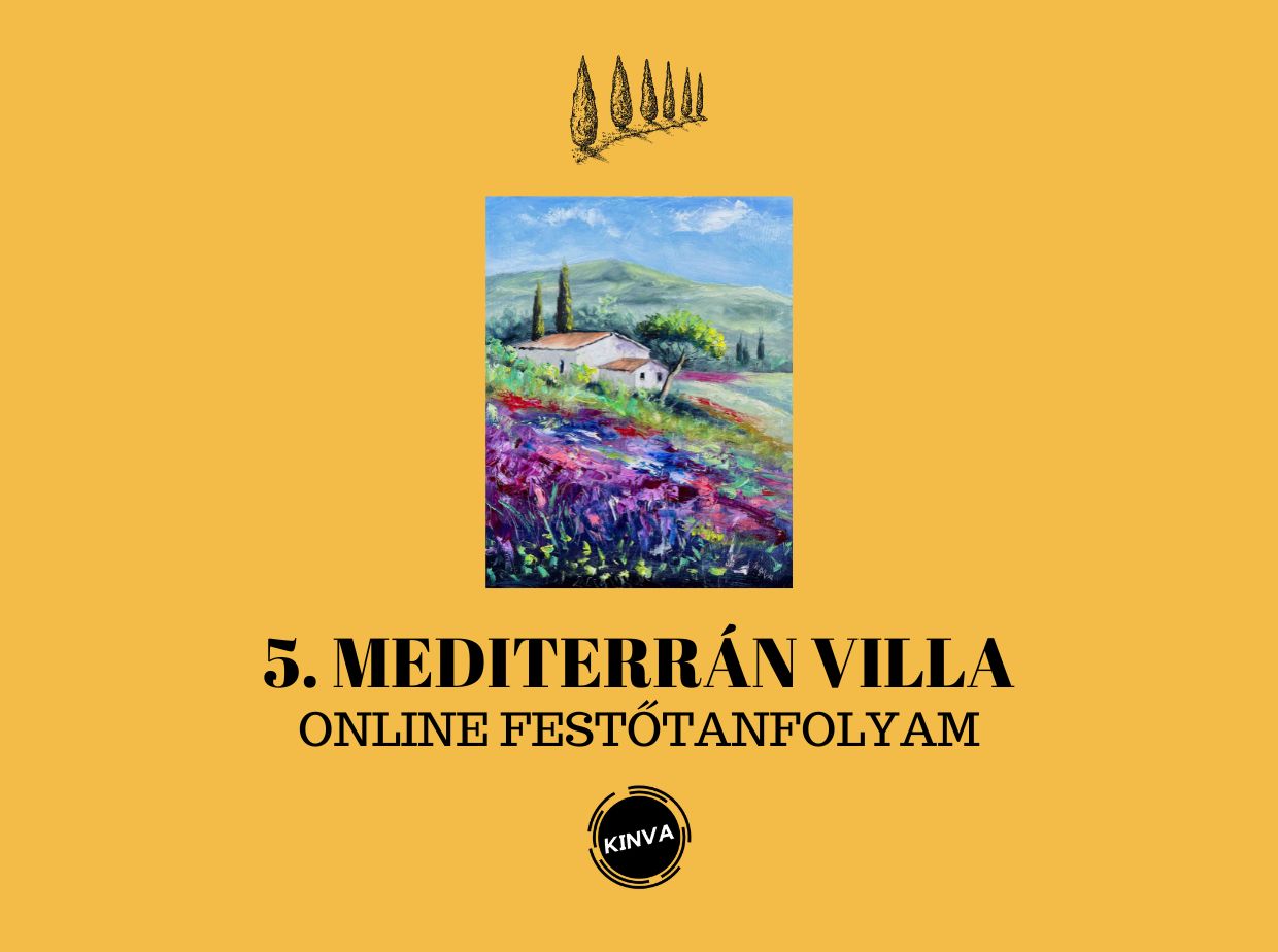 5 db. Mediterrán Villa Tájkép Festő Online Videó Sorozat
