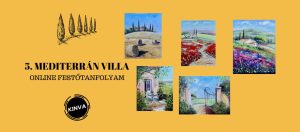 5 db. Mediterrán Villa Tájkép Festő Online Oktató Videó Sorozat