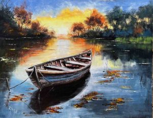 14. lecke: 2. képfestő videó 2. rész  (Csónakos Tájak) 