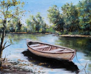 17. lecke: 4. képfestő videó 1. rész  (Csónakos Tájak) 