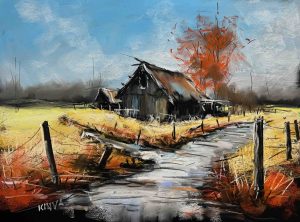 5. oktató videó (Pasztell Tanyás Tájkép) 